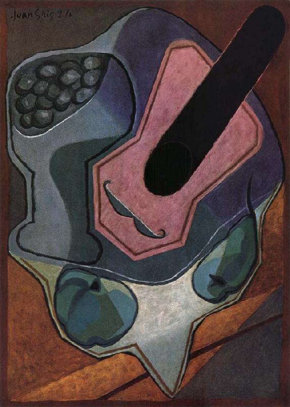 Juan Gris Fiddle and fruit dish oil painting image